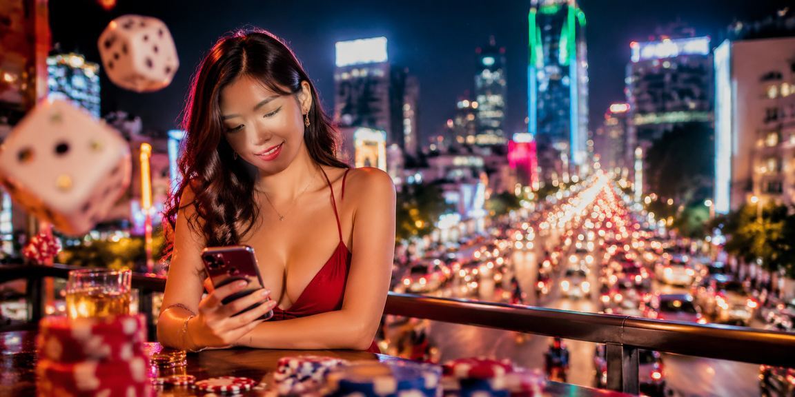 Trò chơi tài xỉu xúc xắc neon tại TP. Hồ Chí Minh với bầu không khí giải trí sôi động về đêm